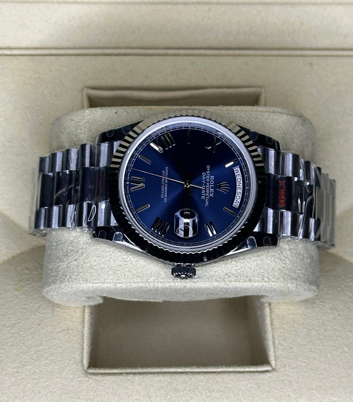 Rolex Day-Date Blue Roman Daily