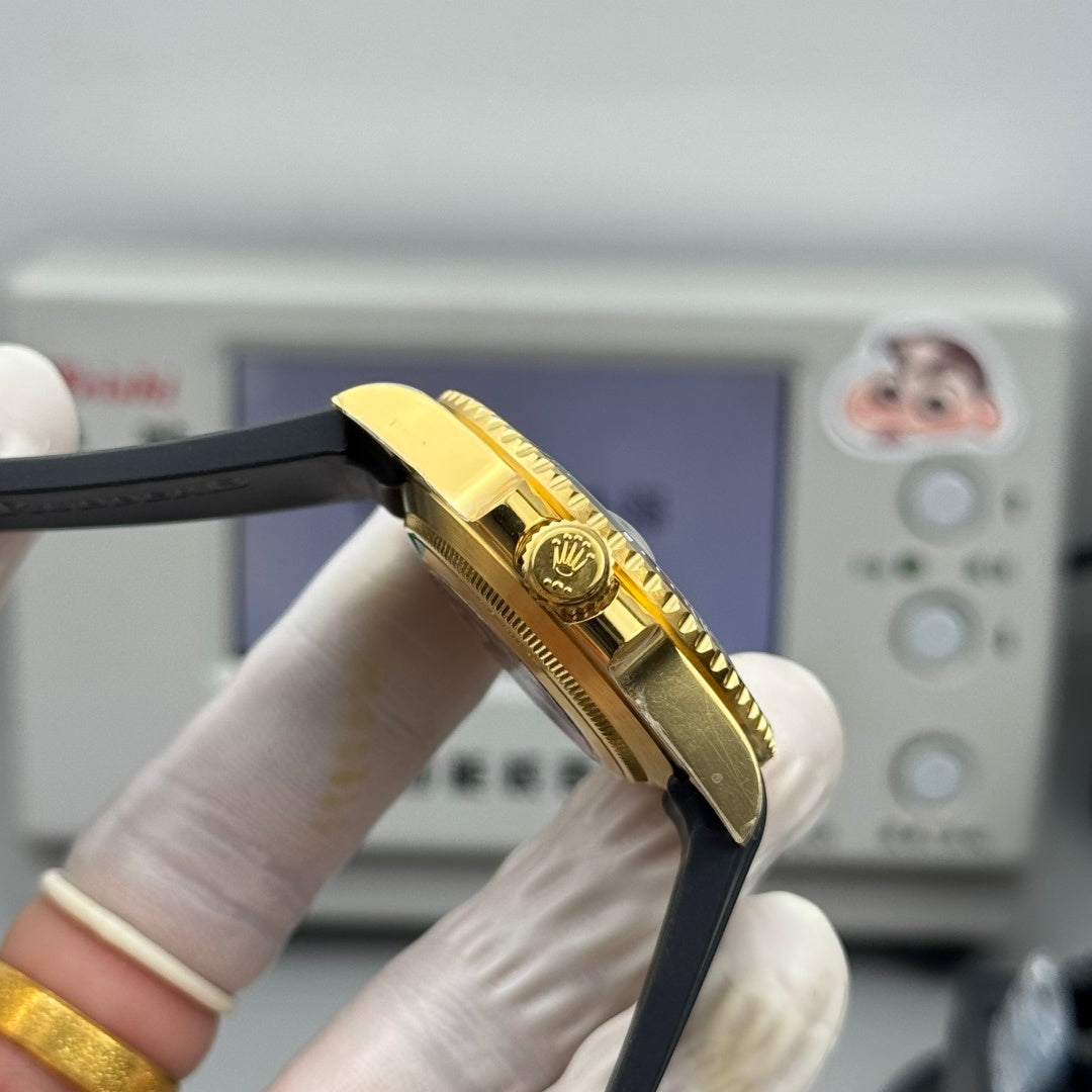 Rolex Gold Black Submarine X Labubu Blacken