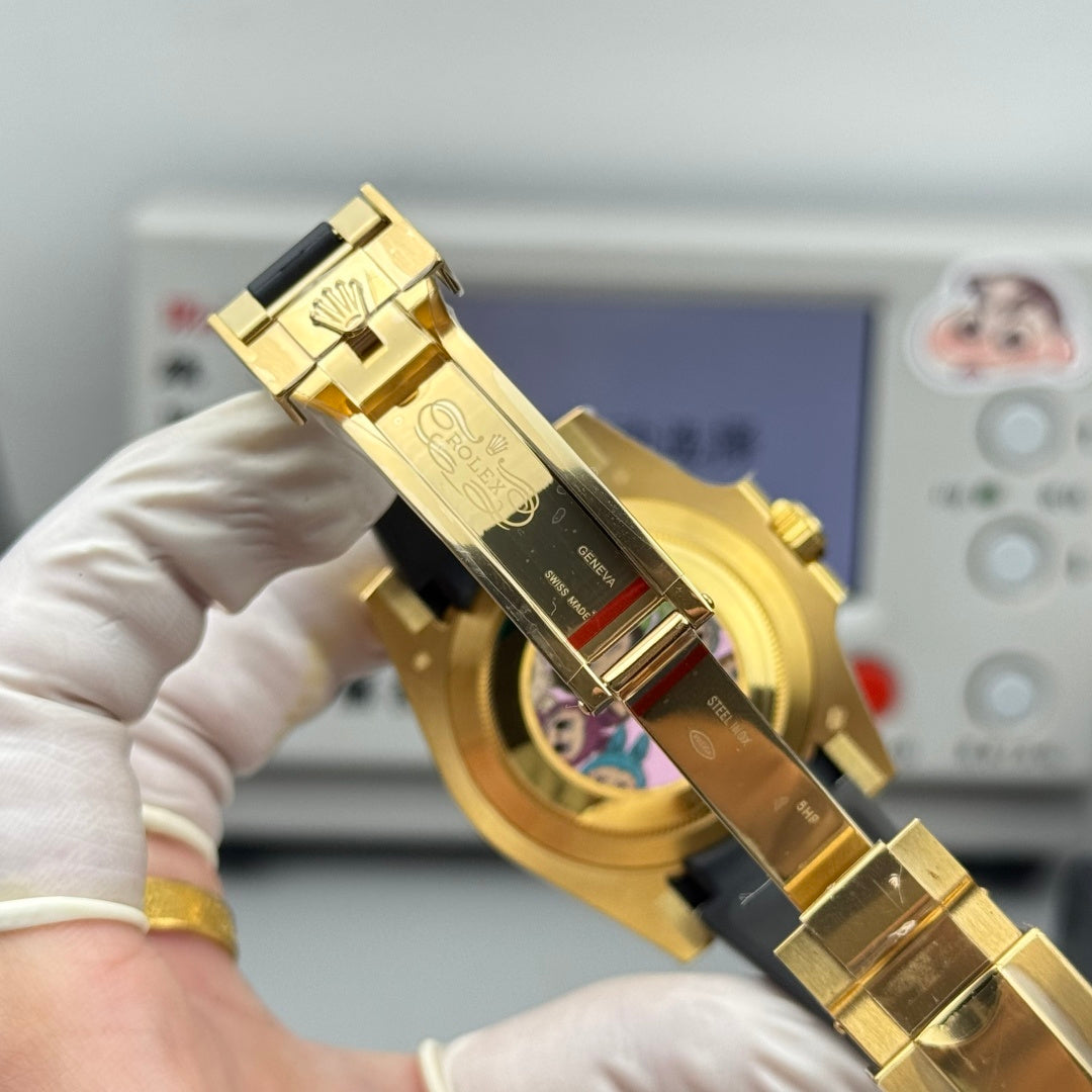 Rolex Gold Black Submarine X Labubu Blacken