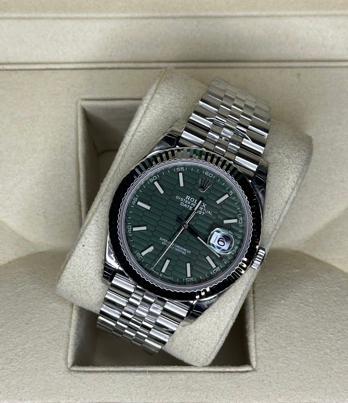 Rolex Datejust Mintgreen Motif Daily