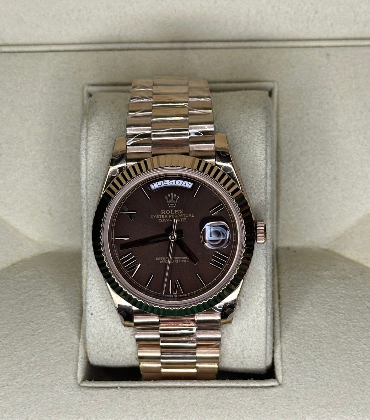 Rolex Day-date Chocolate Roman dail