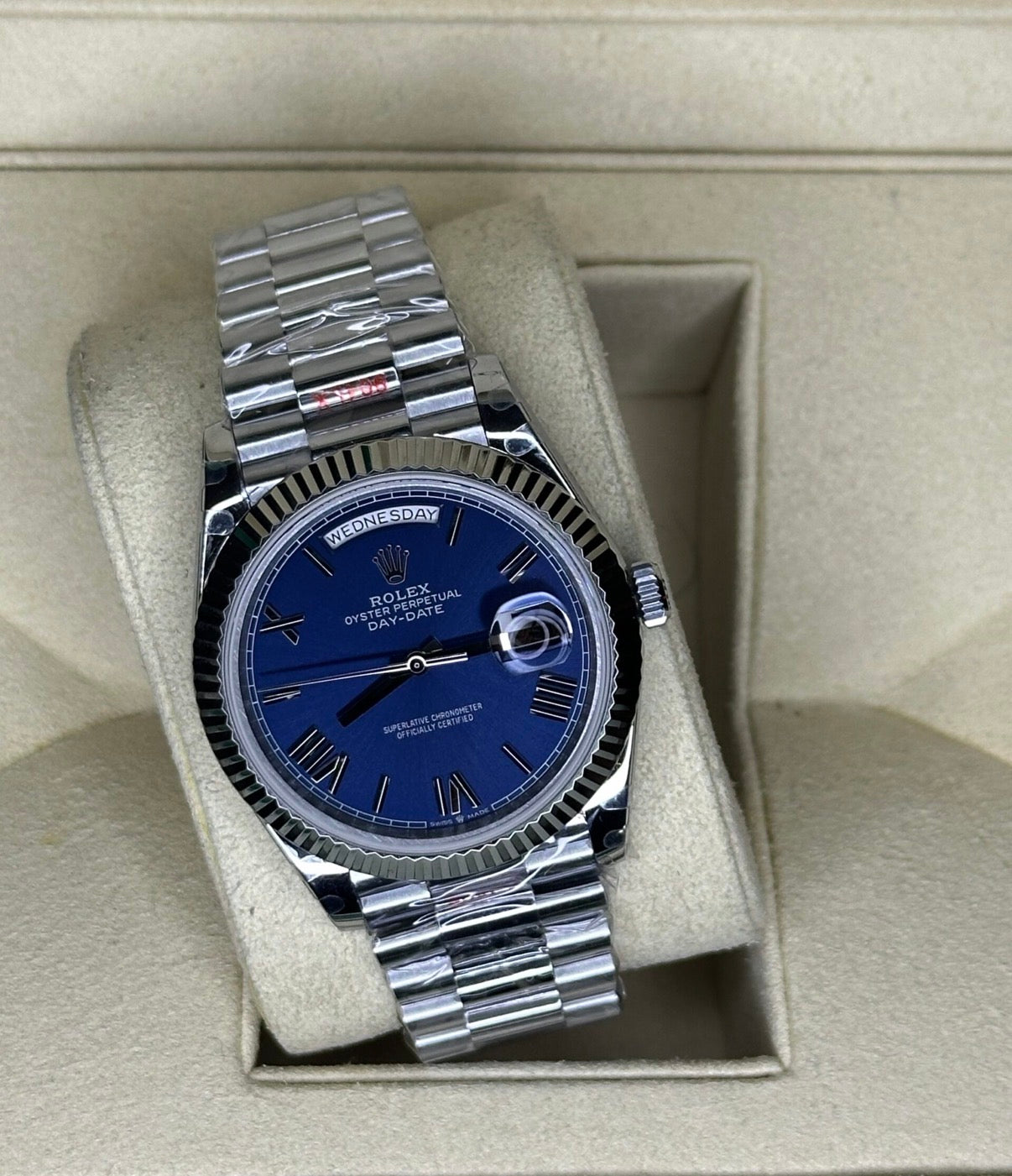 Rolex Day-Date Blue Roman Daily