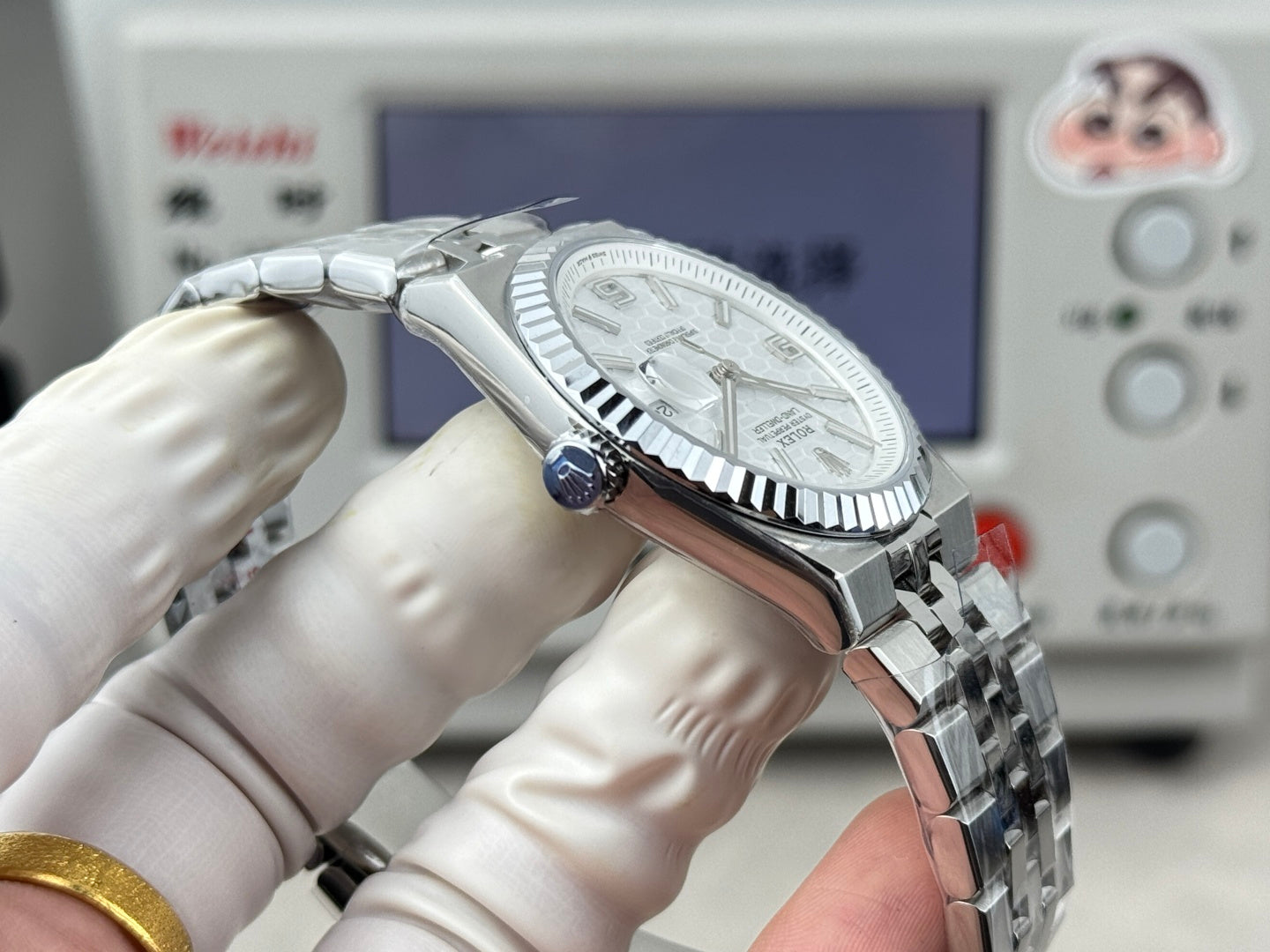 Rolex Land-Dweller White Motif Dail