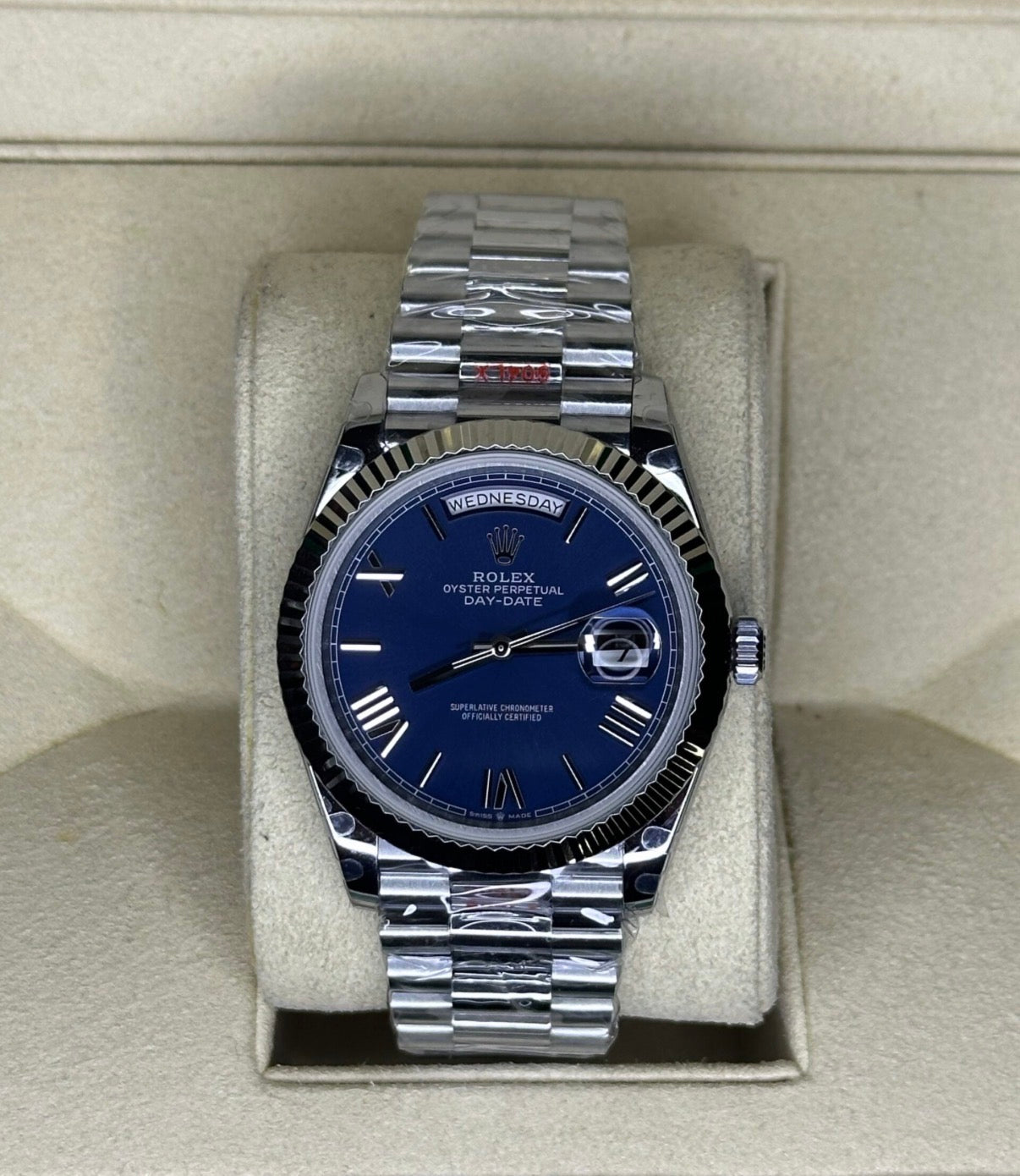 Rolex Day-Date Blue Roman Daily