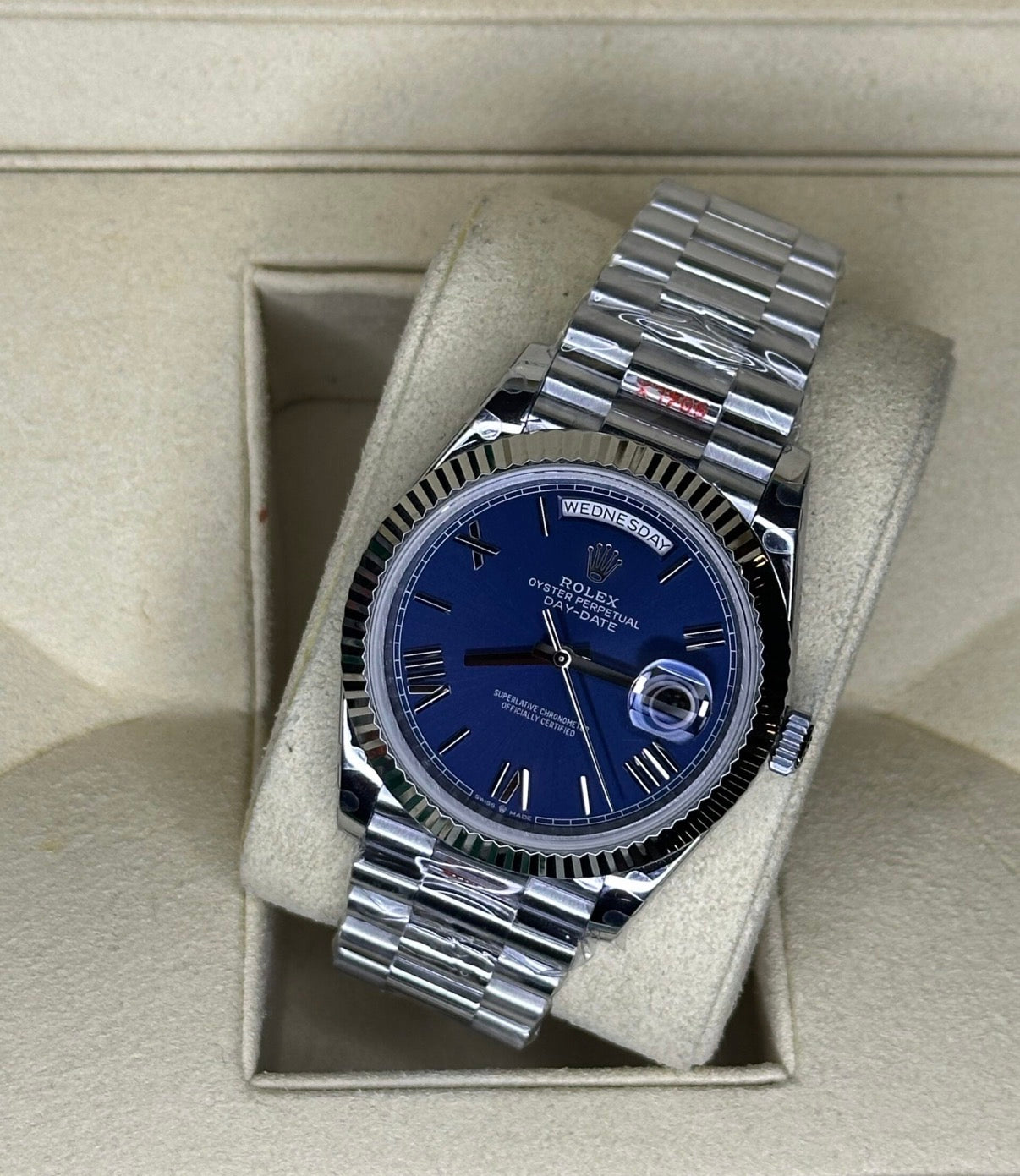 Rolex Day-Date Blue Roman Daily