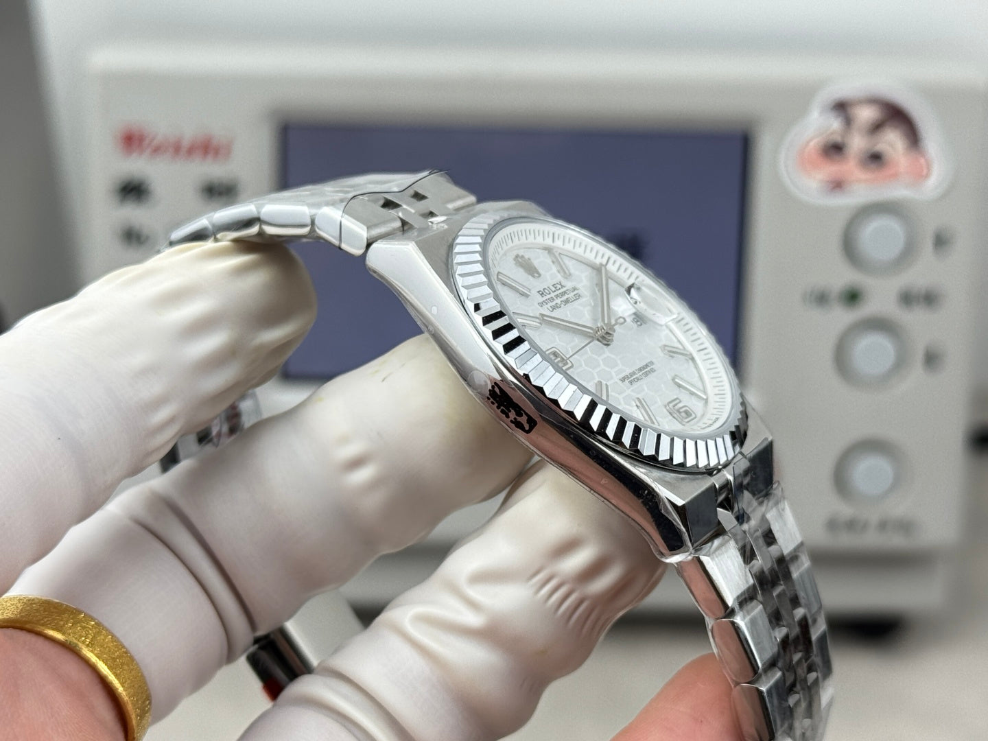 Rolex Land-Dweller White Motif Dail