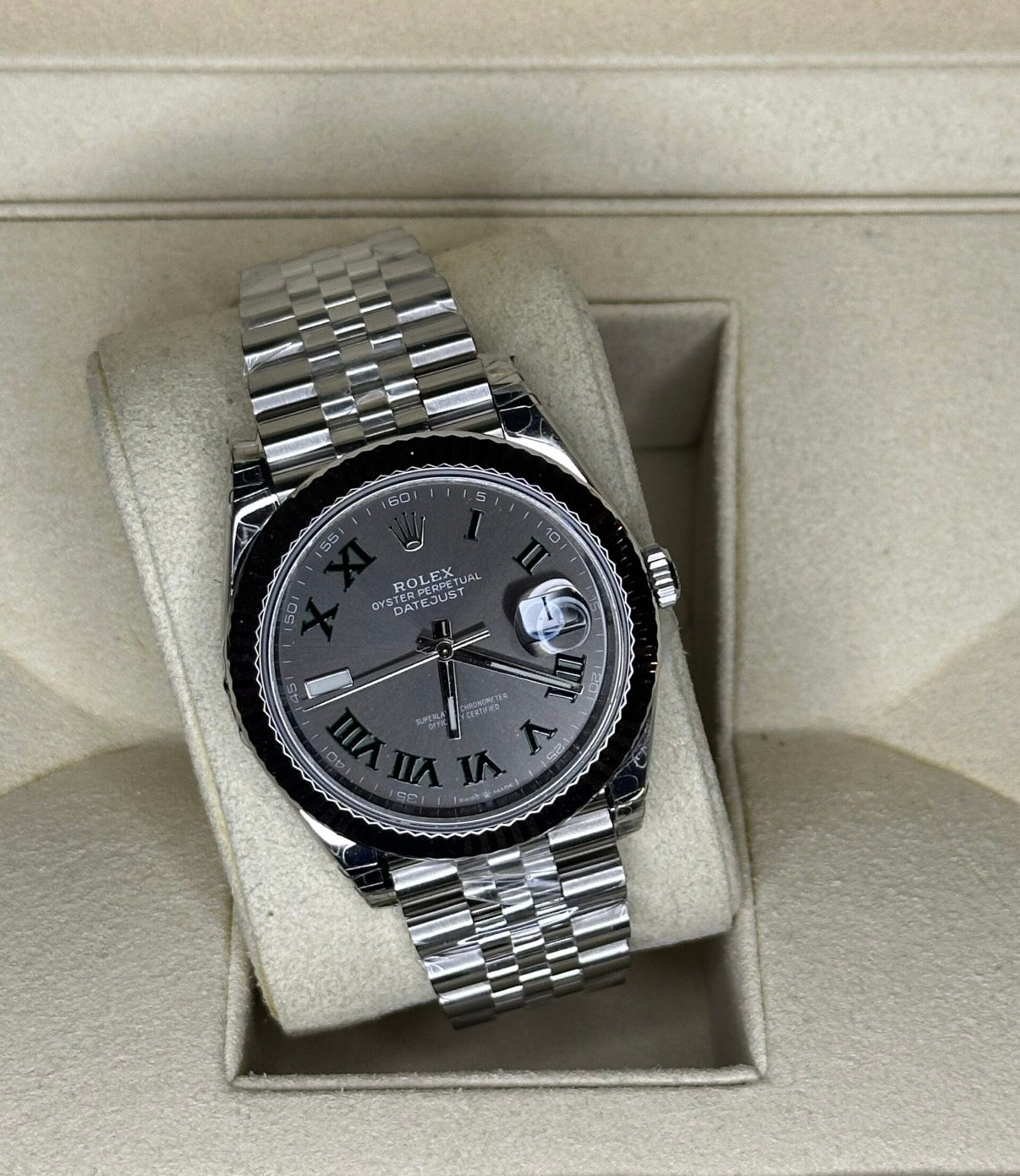Rolex Datejust "Wimbledon" Grey Dail