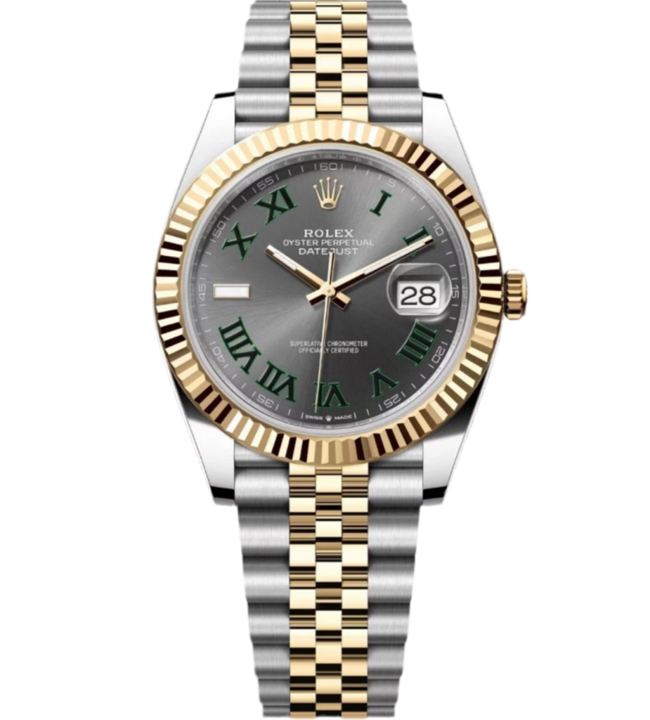 Rolex Datejust "Wimbledon" Two-Tone Gold Watch (Super Clone)