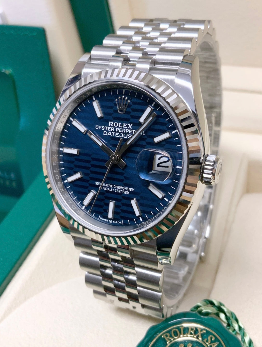 Rolex Datejust Blue Motif Dail (Super Clone)