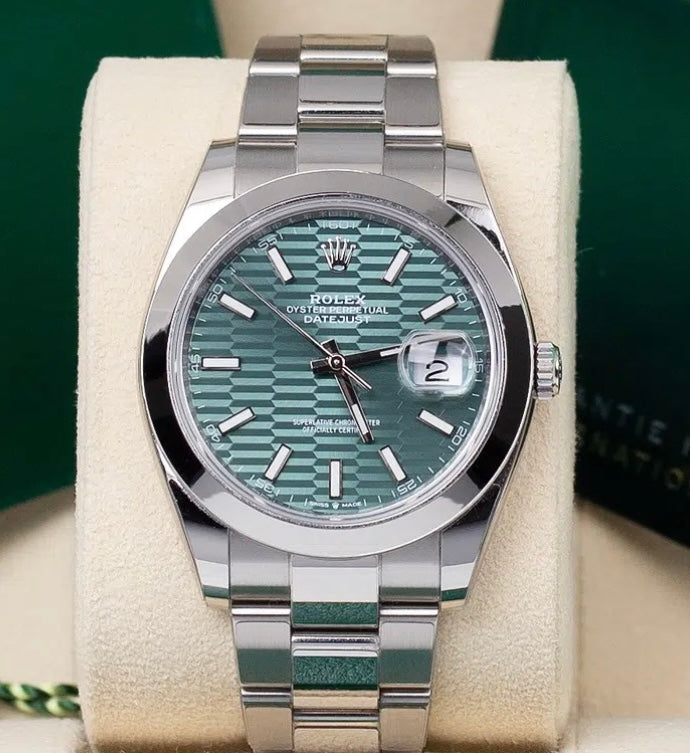 Rolex Datejust green Motif Dail (Super Clone)